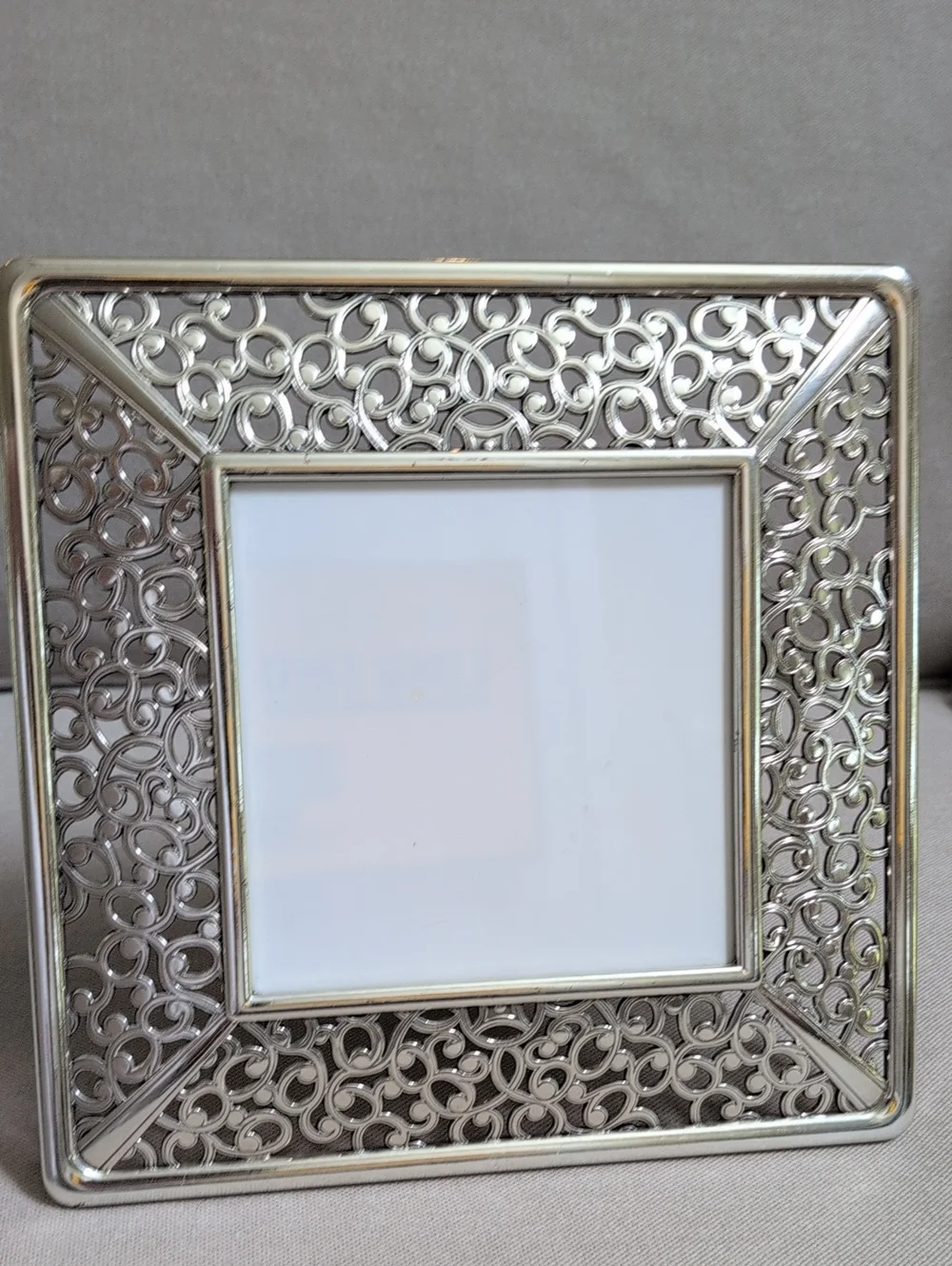 Classic Brighton Serendipity Silver Filigree Photo Frame 5 x 5 Photo Opening